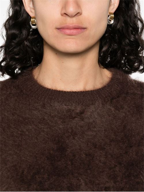 Maglia in cashmere garzato SOFT GOAT | FW25SF24084MOCHA